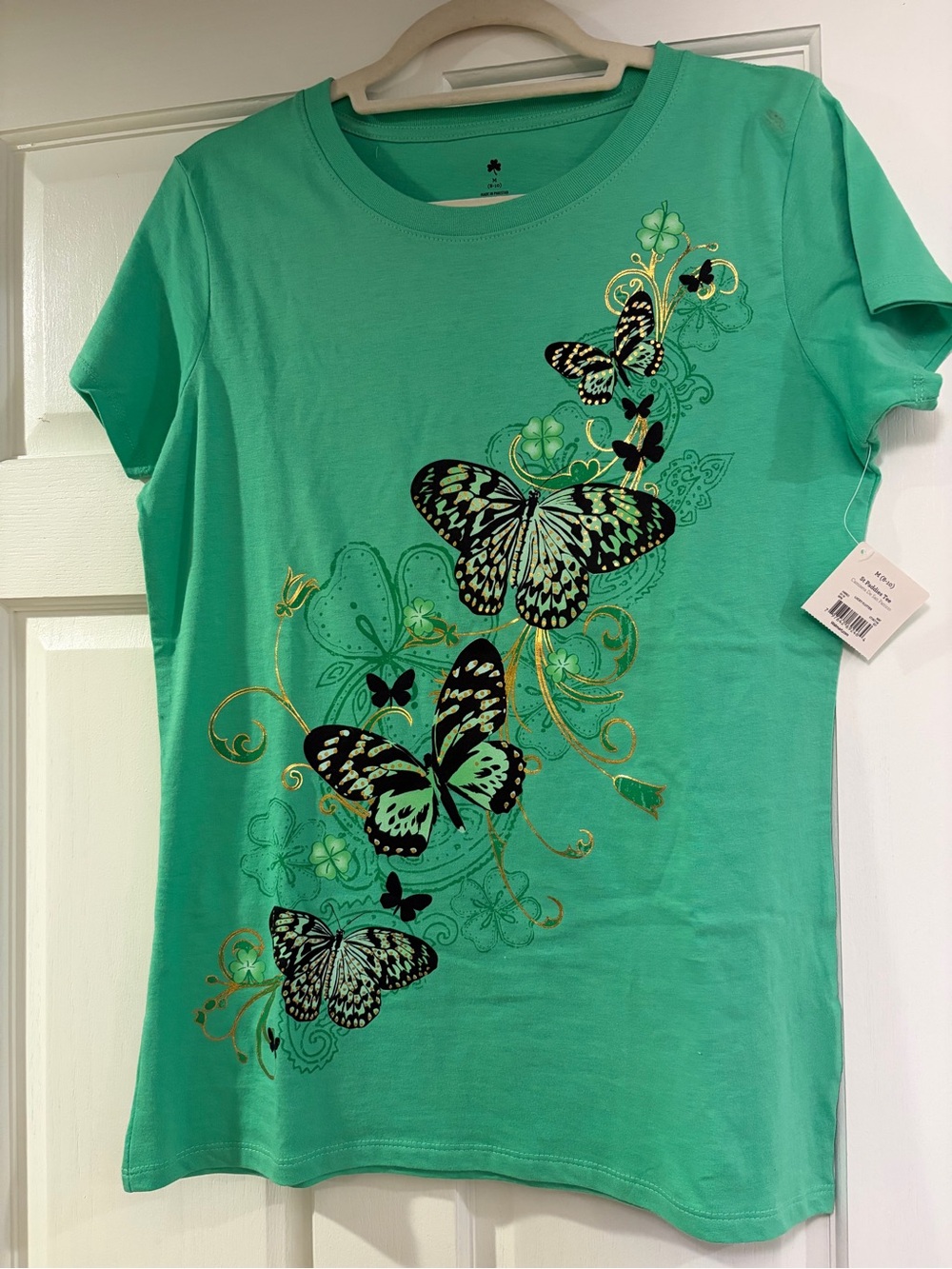 Women’s Green Butterfly Graphic Tee